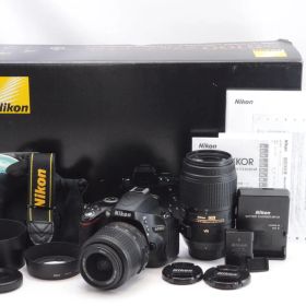 【元箱、保証書つき外観美品】Nikon ニコン D5100 ダブルズームキット デジタル一眼レフカメラ