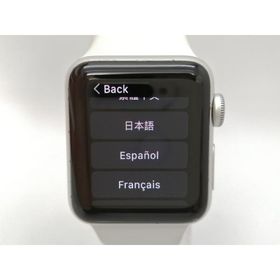 【中古】Apple Apple Watch Series3 38mm GPS シルバーアルミニウム/ホワイトスポーツバンド MTEY2J/A【三宮センター】保証期間１ヶ月【ランクC】