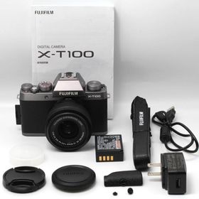 富士フイルム(FUJIFILM) ミラーレス一眼 X-T100レンズキット ダークシルバー X-T100LK-DS