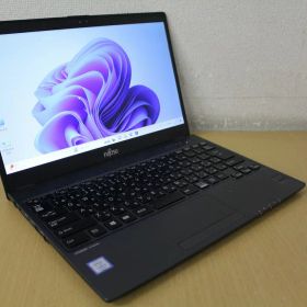 【中古】【Windows11Pro搭載】【SSDモデル】ワイド液晶で画面も広々！Webカメラ搭載！第7世代Core i5 7300U(2コア/4スレッド/2.6G-3.5Ghz)搭載♪SSD搭載！富士通/U938/SX『無線LAN搭載』『Windows11』『お買い得！通常品』