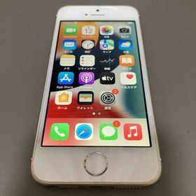動作品 iphone SE1 64GB ゴールド SIMフリー 充電74％