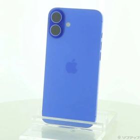 〔中古品〕 iPhone16 Plus 128GB ウルトラマリン MXVE3J／A SIMフリー【196】