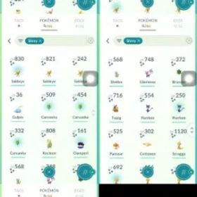 #2078 LV 62 チームなし ( 46 色違い) PTCログイン 3.4m 星の砂