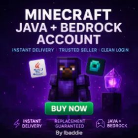 🌍 Minecraft Java + Bedrock |クリーンログイン |即プレイ 🎮
