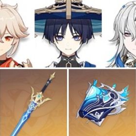 久遠流転の大典+楓原万葉+夢見月瑞希+蒼古なる自由への誓い+ディシア+放浪者+ヌヴィレット+七七 | 原神のアカウントデータ、RMTの販売・買取一覧