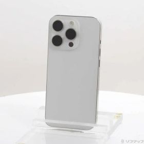 〔中古品〕 iPhone15 Pro 128GB ホワイトチタニウム MTU83J／A SIMフリー【349】