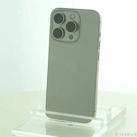 〔中古品〕 iPhone15 Pro 128GB ナチュラルチタニウム MTU93J／A SIMフリー【377】