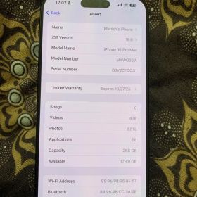 a*i様 Apple iPhone 16 Pro Max 256GB