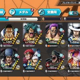 6.5周年超フェスコンプバウンティラッシュ引退垢超フェス10体ニカ、黄猿Level100になります。| バウンティラッシュのアカウントデータ、RMTの販売・買取一覧