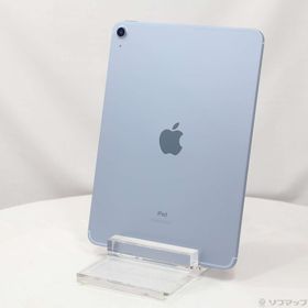 (中古)Apple iPad Air 第4世代 64GB スカイブルー MYH02J/A auロック解除SIMフリー(305-ud)