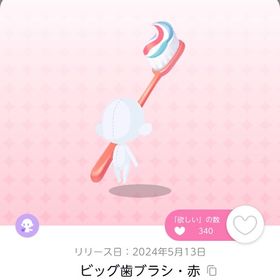 ビッグ歯ブラシ・赤 双子分 | ポケコロツイン(ポケツイ)のアカウントデータ、RMTの販売・買取一覧