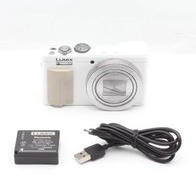 【良品】Panasonic パナソニック コンパクトデジタルカメラ ルミックス ホワイト DMC-TZ85 JS129-00682