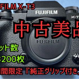 【極美品｜シャッター数3200回 X-T3（ボディブラック）FUJIFILM 】