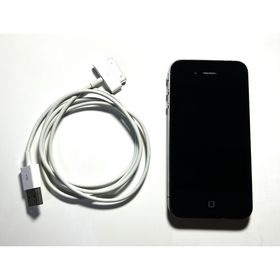 アップル(Apple)のApple iPhone4 32GB ブラック MC605J/A(スマートフォン本体)