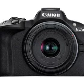 【中古】 Canon ミラーレス一眼カメラ EOS R50 標準ズームレンズキット(RF-S18-45) ブラック/APS-C/約375g EOSR50BK-1845ISSTMLK