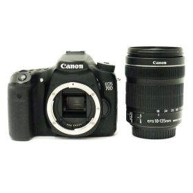 中古 デジタル一眼レフCanon キャノンEOS 70D EF-S18-135 IS STM レンズキット 021021002148コンディションランク【AB】（商品 No.69-0）