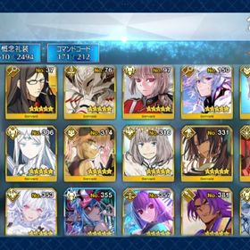 引退 星５宝具５サバ５体 | FGOのアカウントデータ、RMTの販売・買取一覧