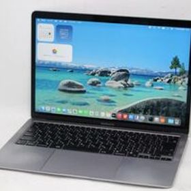 中古 2K 13.3型 Apple MacBook Air A2337 (2020年式) グレー macOS 26 Tahoe 卓越性能Apple-M1 16GB NVMe 512GB-SSD カメラ 無線 管:1431h