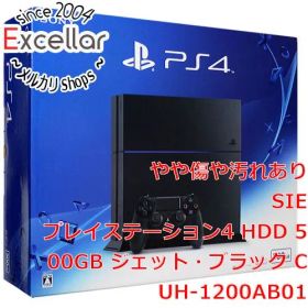 [bn:6] SONY プレイステーション4 500GB ブラック CUH-1200AB01 コントローラーなし 元箱あり