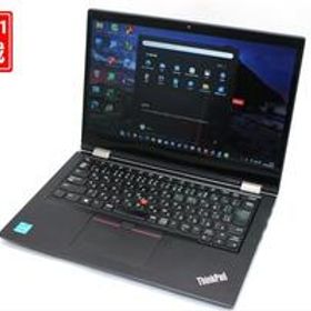 中古 フルHD タッチ 13.3型 Lenovo ThinkPad L13 Yogo Gen2 Windows11 第11世代 i3-1115G4 8GB NVMe 256GB-SSD カメラ 無線 管:1043s