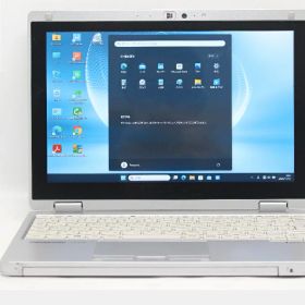 中古 フルHD対応WUXGA タッチ 10.1インチ Panasonic Let's Note CF-RZ6RFRVS Windows11 七世代Core i5-7y57 8GB 爆速128GB-SSD カメラ LTE 無線 リカバリ Office付き Win11【中古ノートパソコン 中古PC】送料無料 あす楽対応 即日発送（Windows10も対応可能 Win10）
