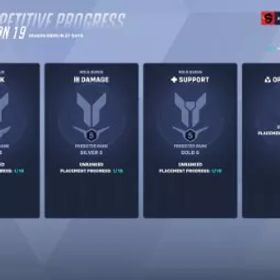 (ゴールド3) タンク 🔥 (シルバー5) ダメージ🔥 (Gold5) SUP🔥予想