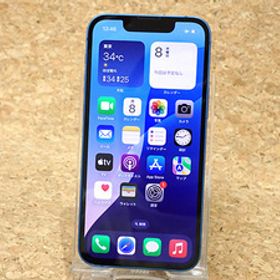 【中古】SIMフリー docomo iPhone 13 mini 128GB ブルー 青 MLJH3J/A 本体 一括購入 制限〇(QJA338-1)