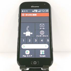 らくらくスマートフォン me F-01L ドコモ ブラック 送料無料 即決 本体 c13646