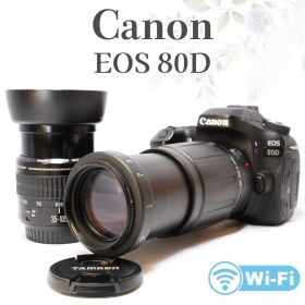 迫力の超望遠✨TAMRON Canon EOS 80D✨ダブルレンズ Wi-Fi
