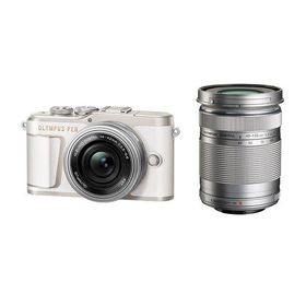 中古 １年保証 美品 OLYMPUS PEN E-PL10 EZ ダブルズームキット ホワイト