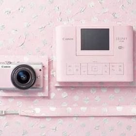 【中古】 Canon ミラーレス一眼 EOS M100 リミテッドピンクフォトキット EF-M15-45 IS STM/SELPHY CP1300付属