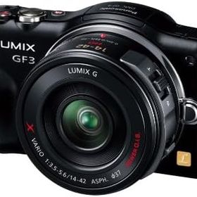 【中古】パナソニック ミラーレス一眼カメラ LUMIX GF3 電動ズームキット エスプリブラック DMC-GF3X-K
