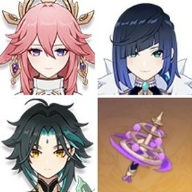 即対応|神楽の真意+風鷹剣+ディルック+ジン+狼の末路+八重神子+夢見月瑞希+魈+夜蘭|引退垢 | 原神のアカウントデータ、RMTの販売・買取一覧