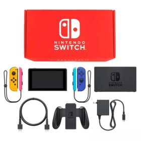 Nintendo Switch本体 カラーカスタマイズ [2019年8月モデル]/Joy-Con(L)ネオンオレンジ(R)ブルー/Joy-Conストラップ：ネオンピンク/ネオンブルー ニンテンドースイッチハード