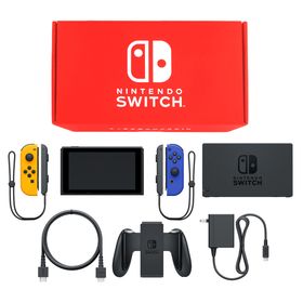 Nintendo Switch本体 カラーカスタマイズ [2019年8月モデル]/Joy-Con(L)ネオンオレンジ(R)ブルー/Joy-Conストラップ：ブラック ニンテンドースイッチハード