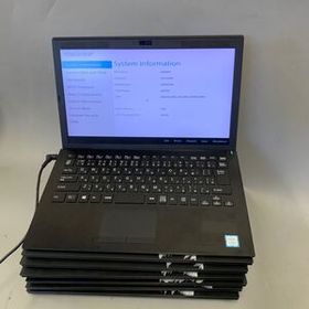 JK6763 SONY VJPG11C11N/Core i5-8th/メモリー:8GB/SSD:256/BIOS確認だけ/7台セット