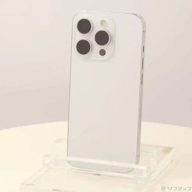 〔中古品〕 iPhone15 Pro 256GB ホワイトチタニウム MTUD3J／A SIMフリー【196】