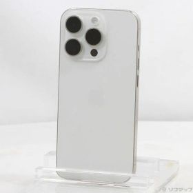 〔中古品〕 iPhone15 Pro 128GB ホワイトチタニウム MTU83J／A SIMフリー【269】