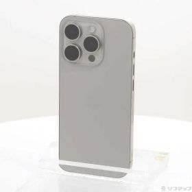〔中古品〕 iPhone15 Pro 128GB ナチュラルチタニウム MTU93J／A SIMフリー【269】