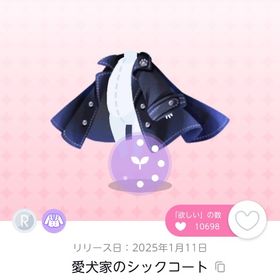 【最安値】愛犬家のシックコート 1点 | ポケコロツイン(ポケツイ)のアカウントデータ、RMTの販売・買取一覧