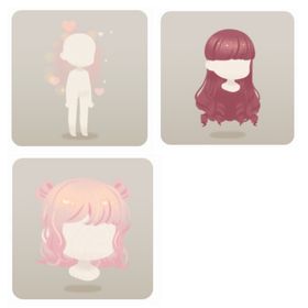 ときめきピンクハートシニョン＆エレガントロールヘア＆ときめくきもち | リヴリーアイランドのアイテム、RMTの販売・買取一覧