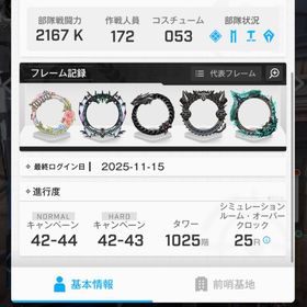 【引退アカ】シンクロレベル640↑、ソロ、ユニオンレイド上位 | 勝利の女神NIKKE(メガニケ)のアカウントデータ、RMTの販売・買取一覧