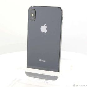 〔中古品〕 iPhoneX 64GB スペースグレイ MQAX2J／A SIMフリー【269】