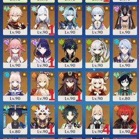 【PU40/90】ラウマ フリンズ ヌヴィレット+餅 夜蘭1凸+餅 胡桃1凸+餅 綾華+餅 申鶴1凸 | 原神のアカウントデータ、RMTの販売・買取一覧