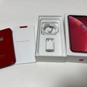 【美品】Apple iPhone XR 赤 64GB