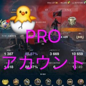 💫PROアカウント / 勝率86% 平均ダメージ約4.7k所持 アジア最高峰のアカウント | WoT Blitz(World of Tanks Blitz)のアカウントデータ、RMTの販売・買取一覧