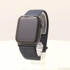〔中古〕Apple(アップル) 〔展示品〕 Apple Watch SE 第2世代 GPS 40mm ミッドナイトアルミニウムケース インクスポーツループ〔258-ud〕
