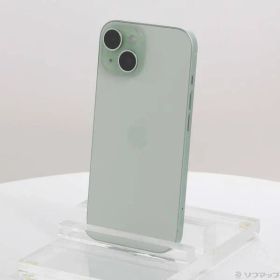 〔中古品〕 iPhone15 256GB グリーン MTMT3J／A SIMフリー【348】