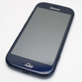 フジツウ(富士通)の新品同様 F-42A らくらくスマートフォン ネイビー M000(スマートフォン本体)