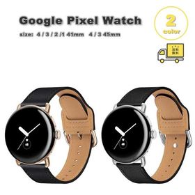 グーグル ピクセル ウォッチ PUレザー スリム ビジネス ステンレスバックル バンド 全2色 Google Pixel Watch 4 / 3 / 2 /1 41mm | 4 / 3 45mm 替えベルト